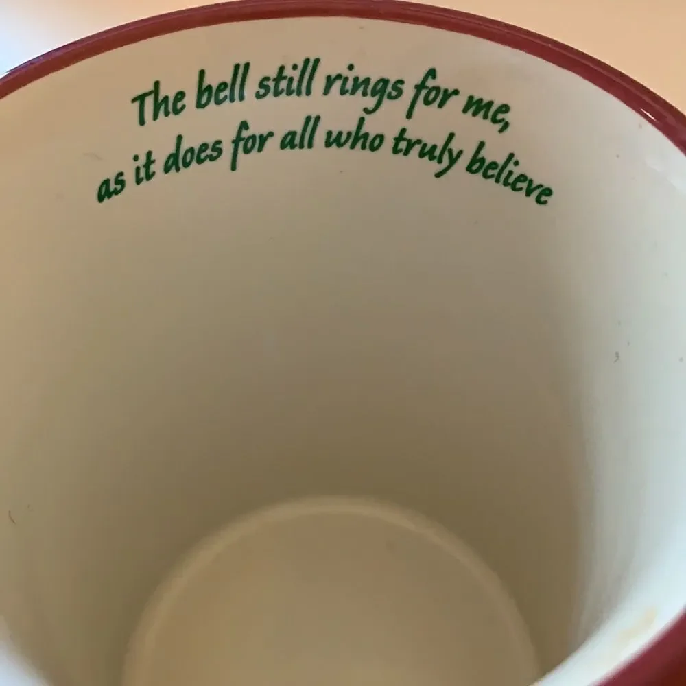 The Polar Express Christmas Believe Mug with 3D Raised Train 16 oz - Picture 6 of 8